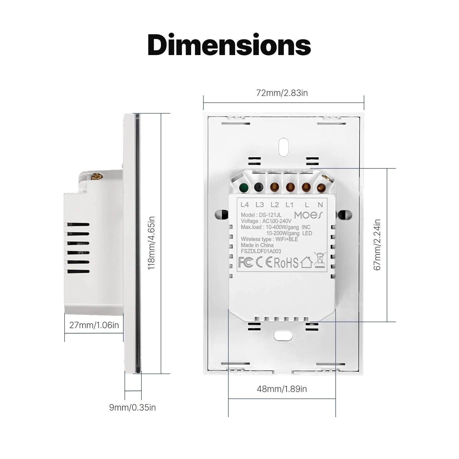 WiFi Smart Light Switch 1 Gang