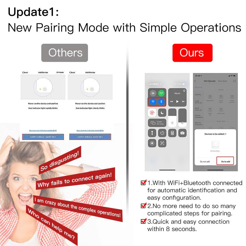 WiFi Smart Light Switch 2 Gang