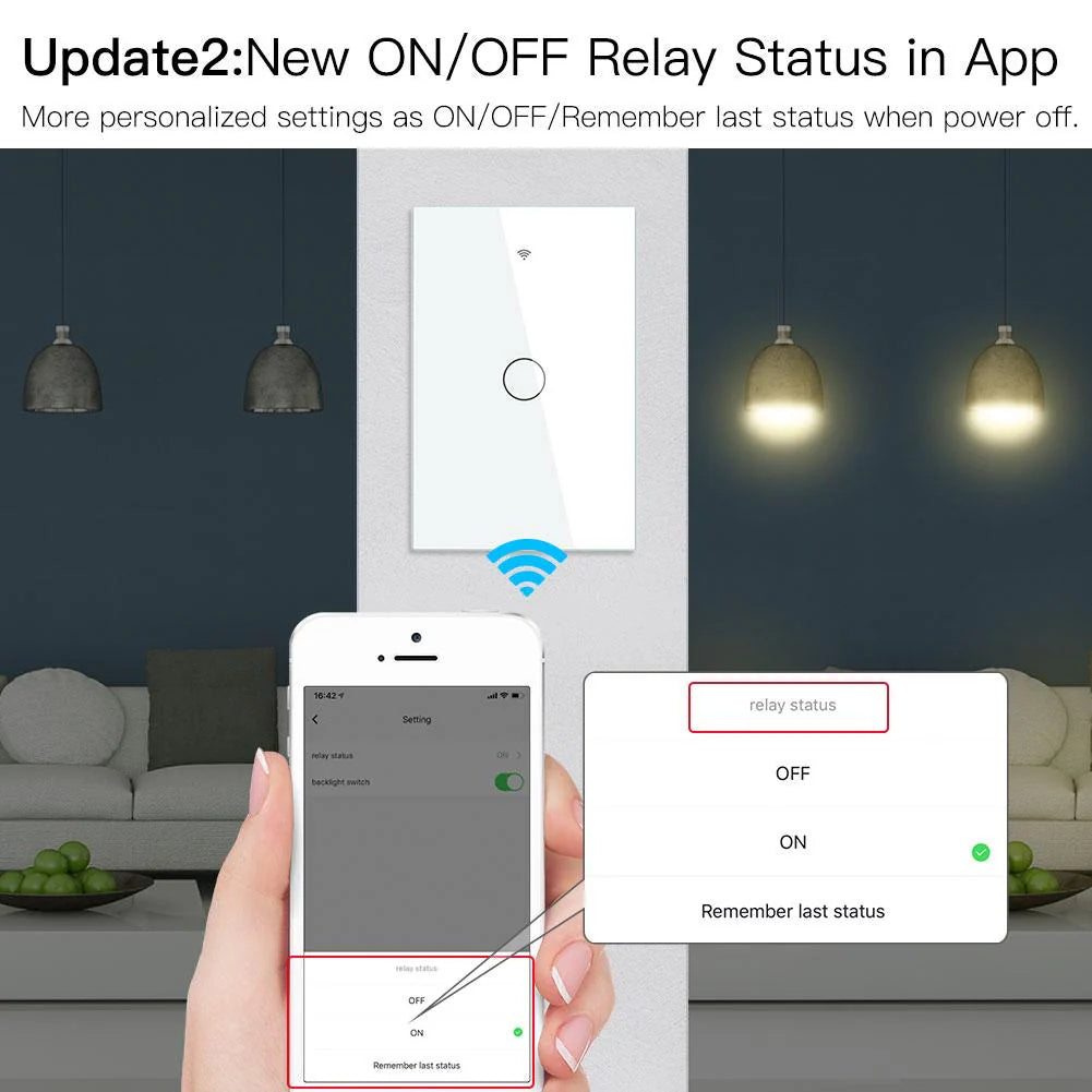 WiFi Smart Light Switch 2 Gang
